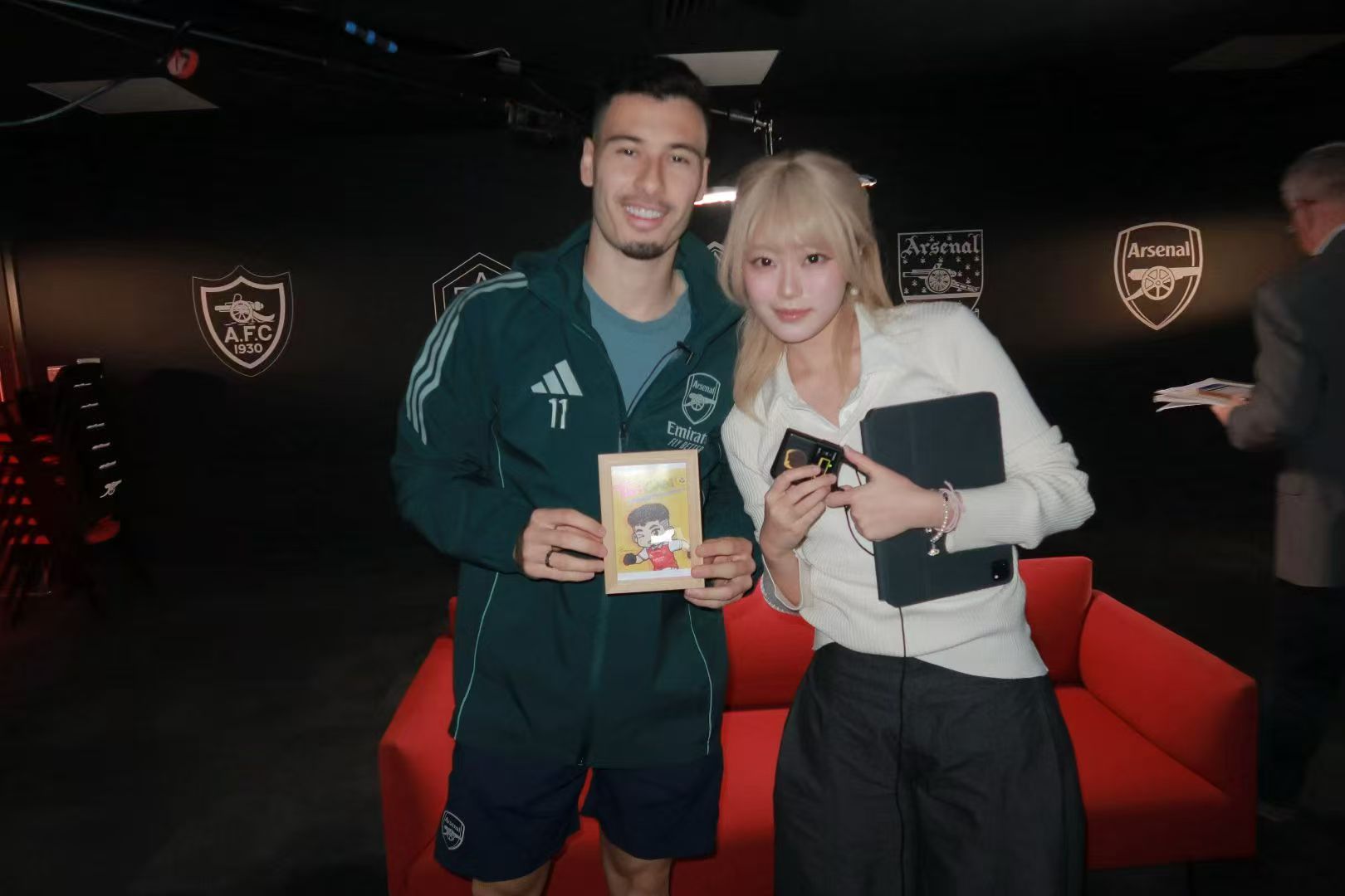 Cecilia Liu with Gabriel Martinelli